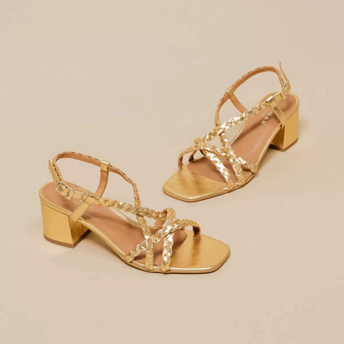Cross-Strap Sandals^Jonak Hot