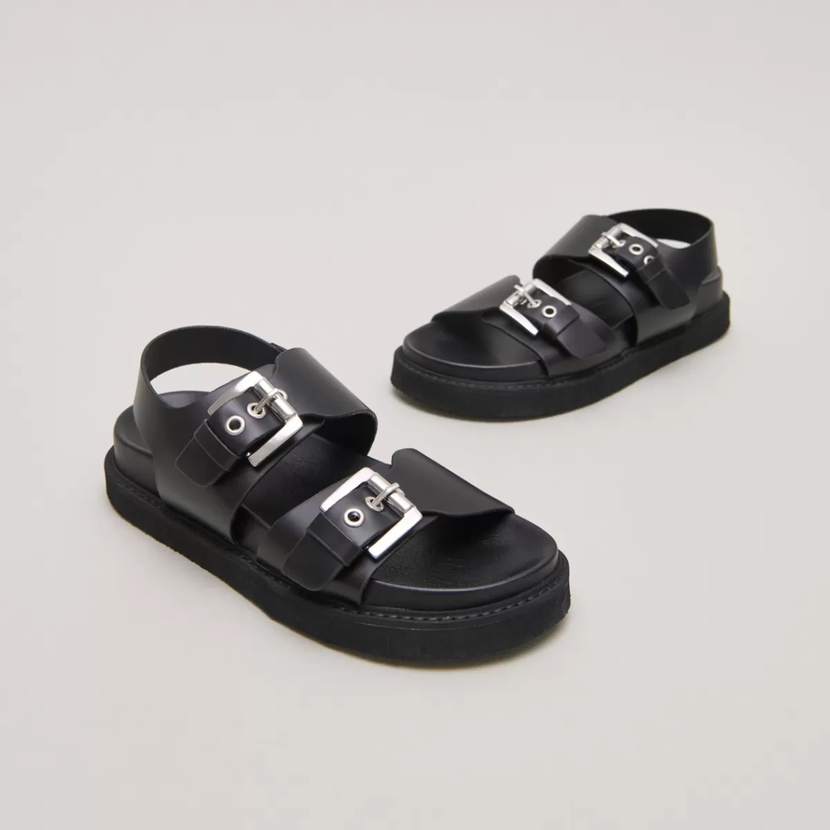 Double Buckle Sandals^Jonak New