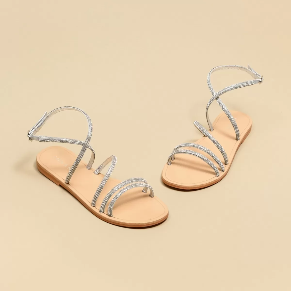 Flat Sandals With Straps^jonak Best