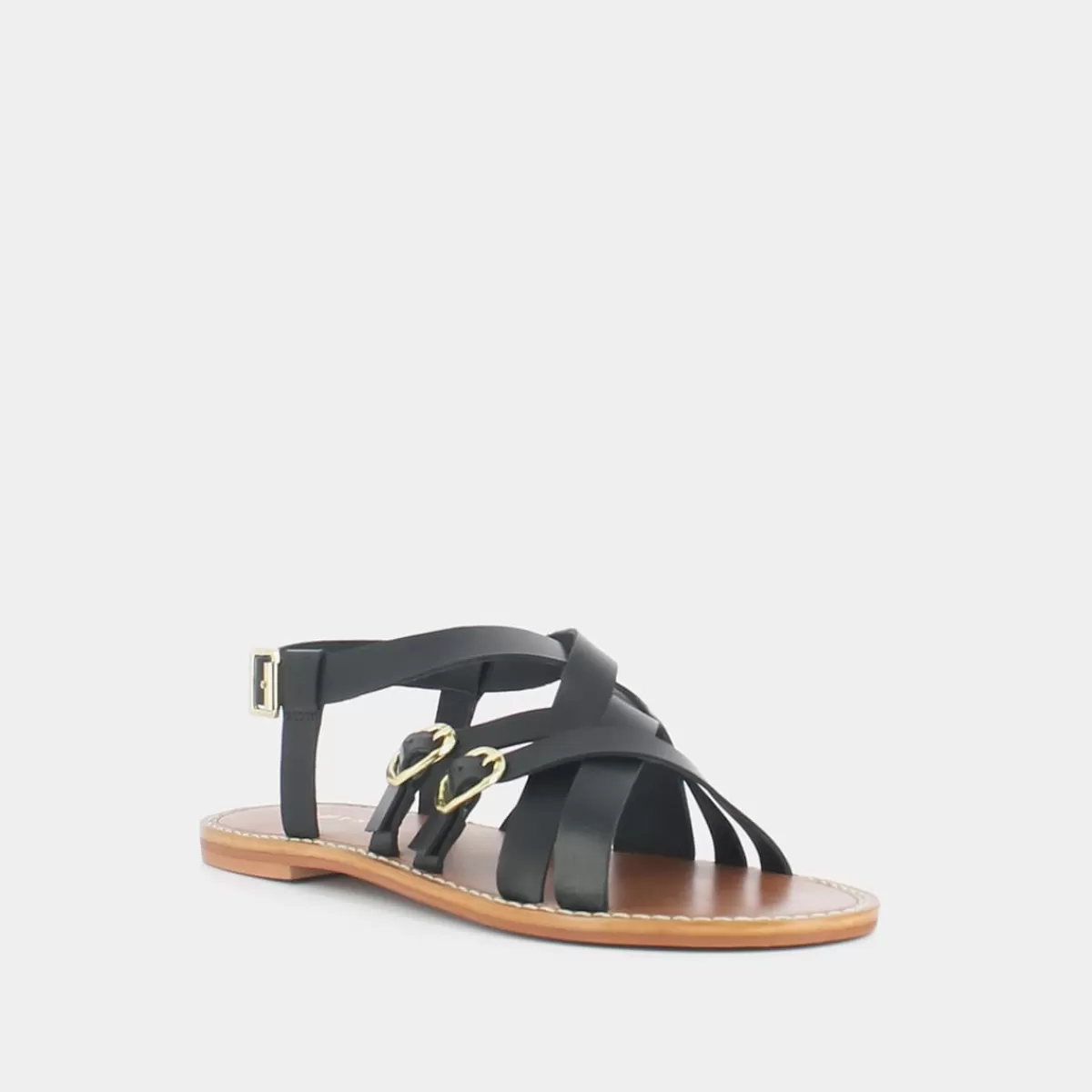 Flat Sandals With Woven Soles^jonak New