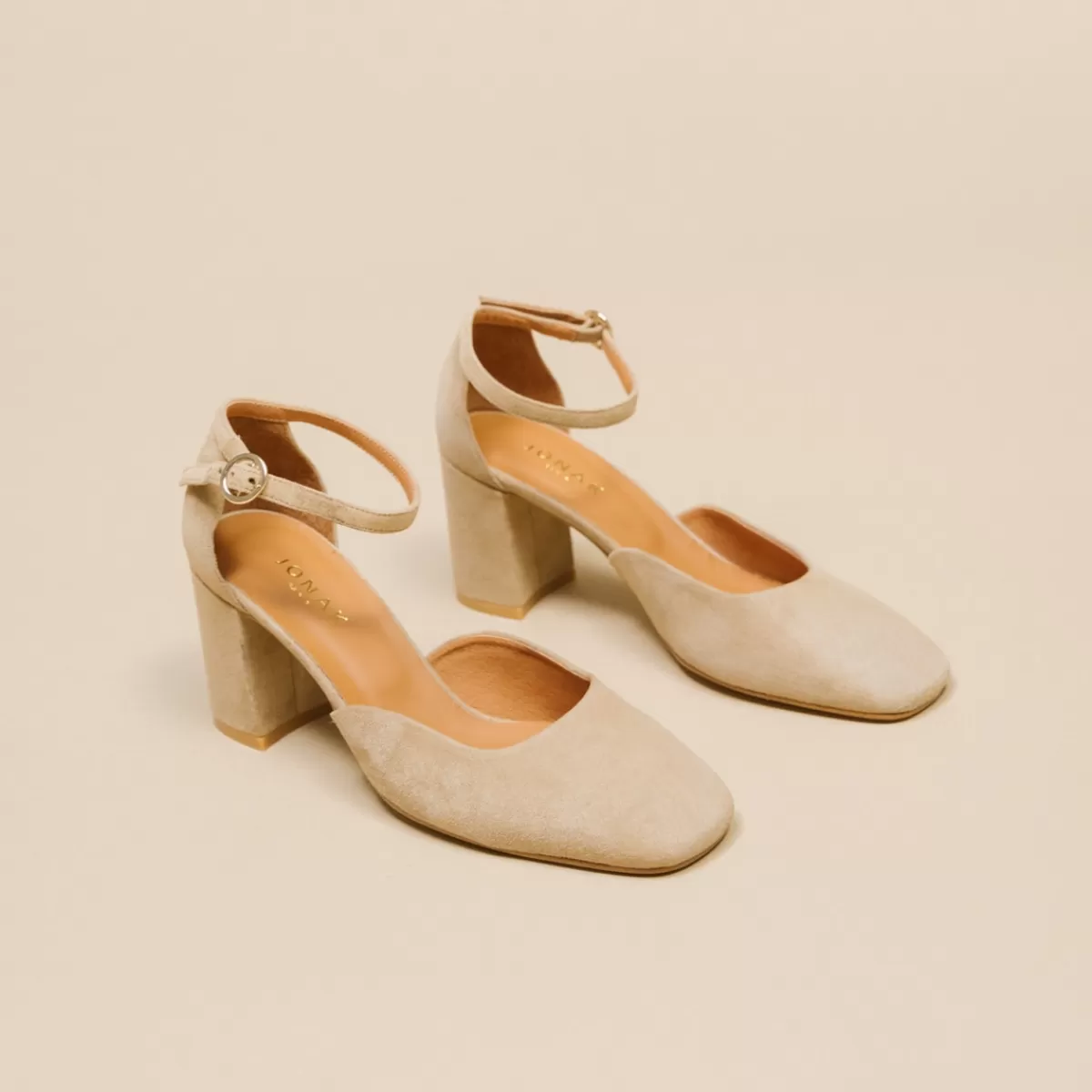 Heeled Booties With Square Toes^Jonak Best Sale
