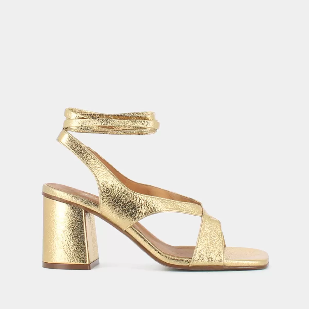 Heeled Sandals With Tie Straps^jonak Hot