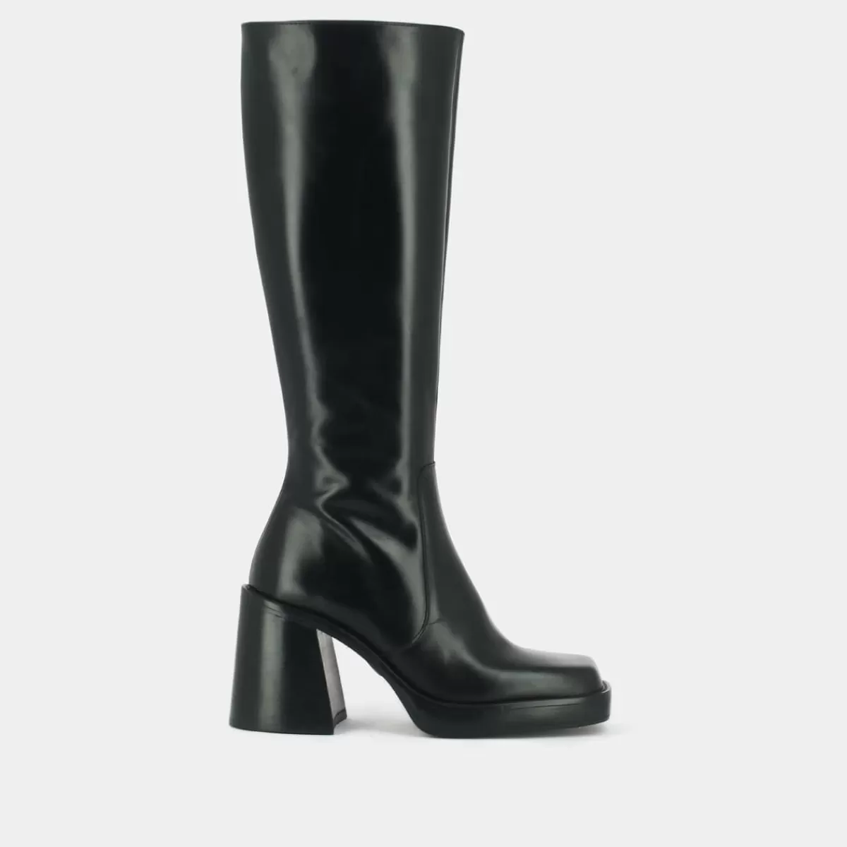 High Boots With Thick Heels And Square Toe^Jonak Hot