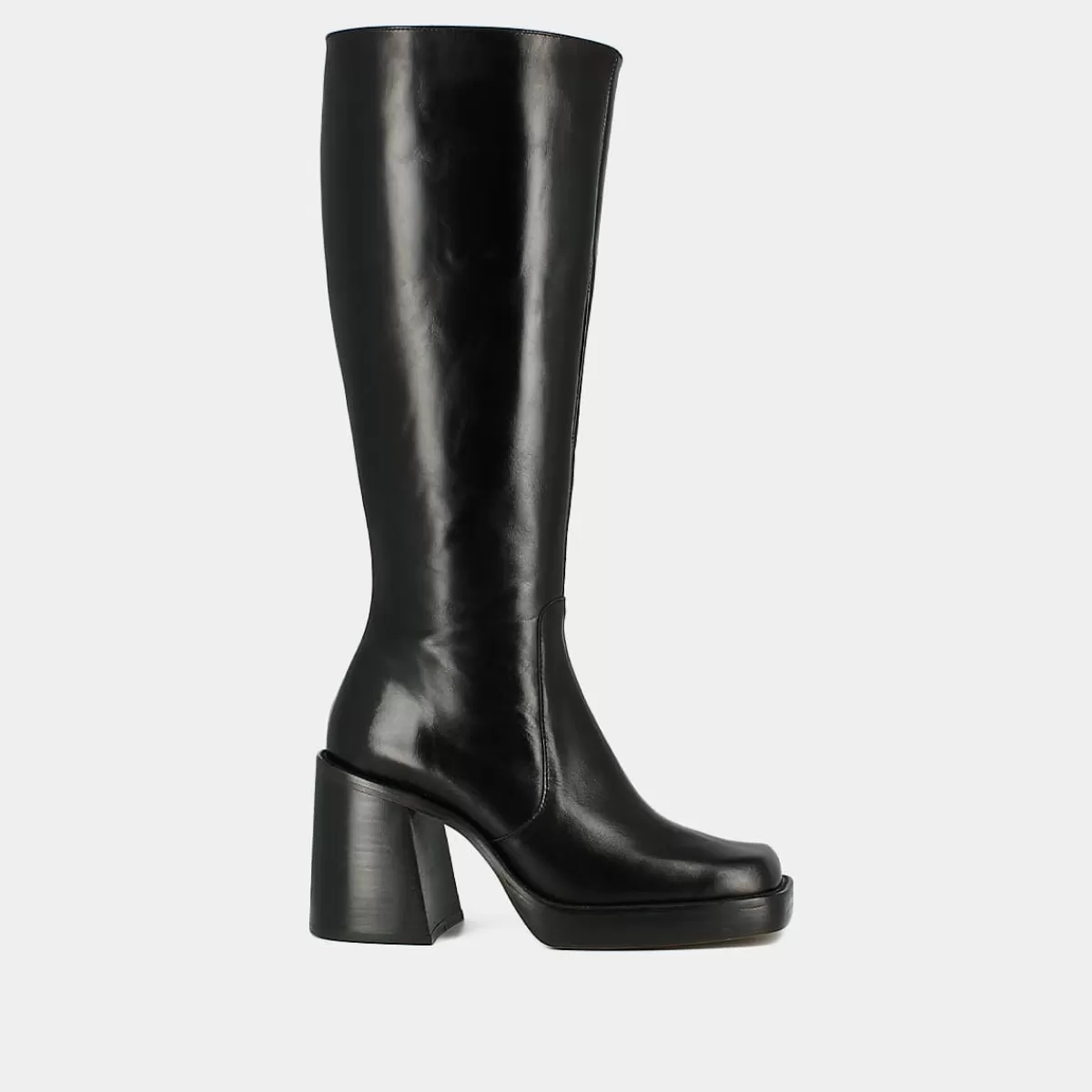 High Boots With Thick Heels And Square Toes^Jonak Hot