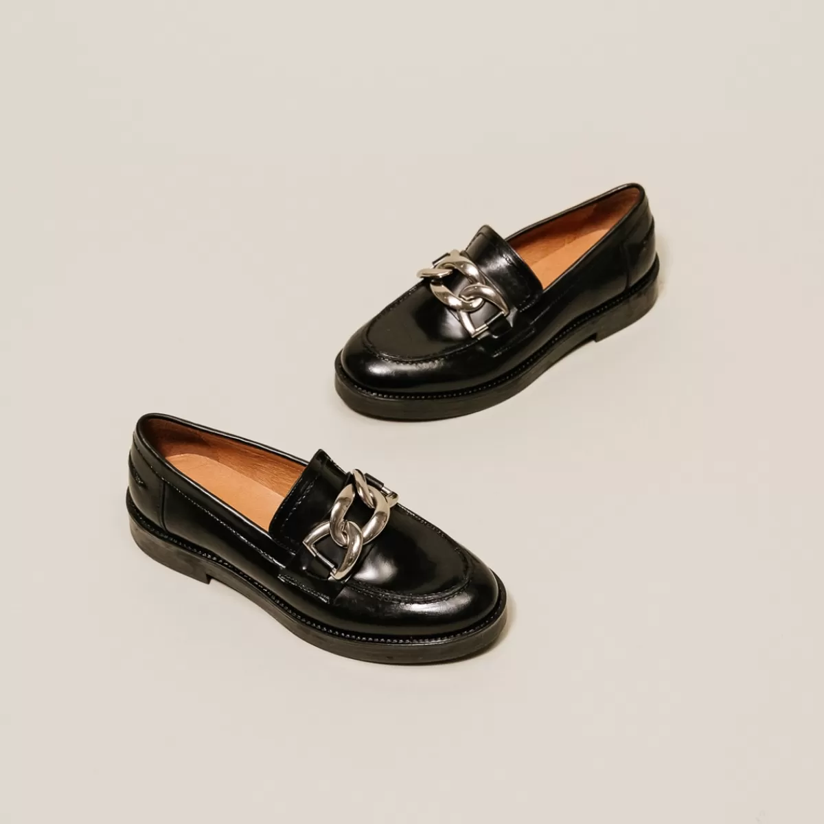 Loafers With Silver Buckles^jonak Flash Sale