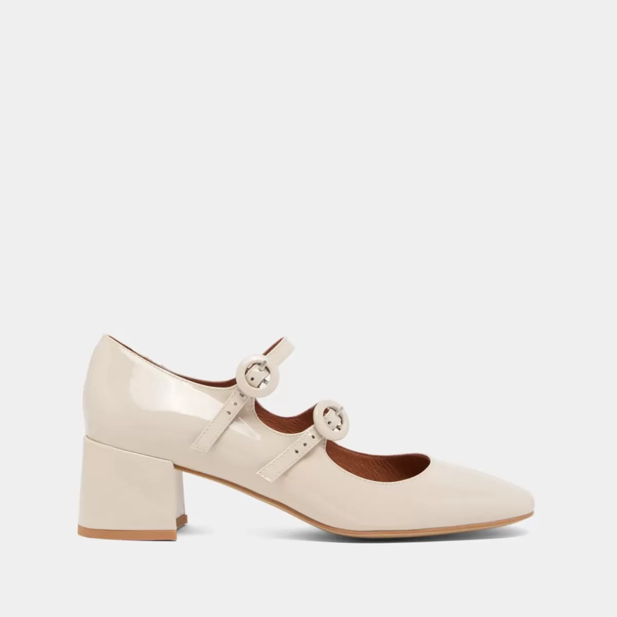 Mid-Heeled Booties With Buckle Straps^Jonak Fashion