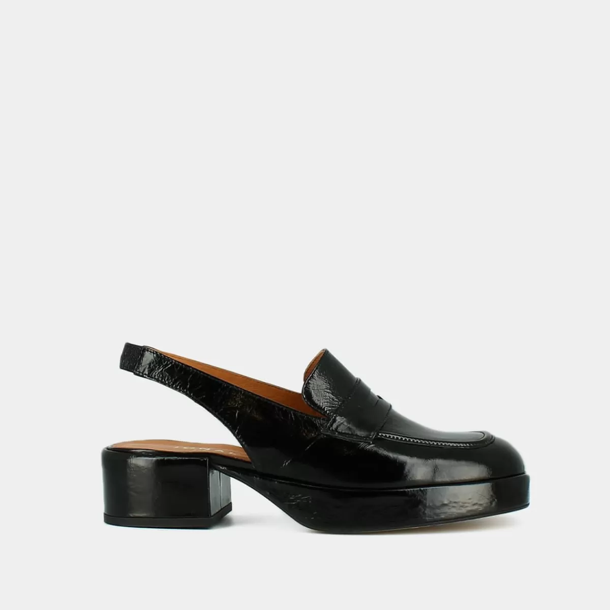 Open Loafers With Square Toe And Small Heels^jonak Store