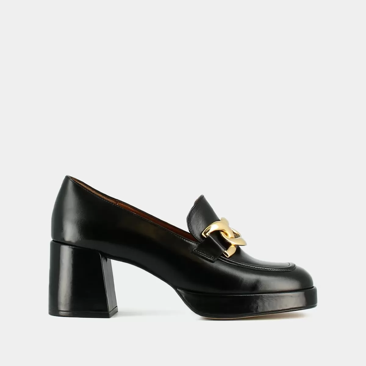 Platform Loafers With Gold Bits^jonak Store
