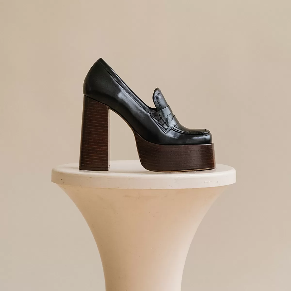 Platform Loafers With Square Toe^jonak Shop
