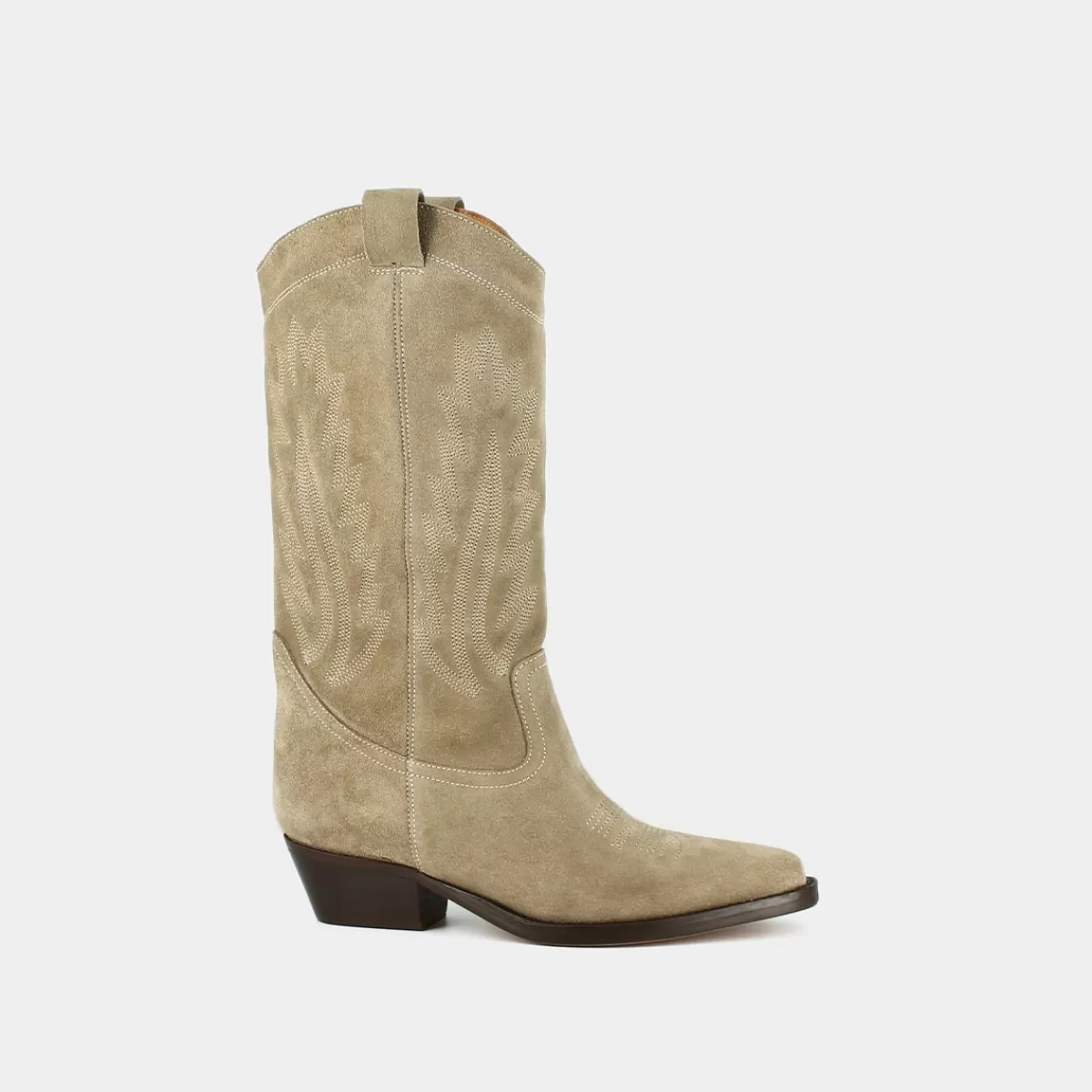 Pointed Toe Boots With Exposed Stitching^Jonak Online