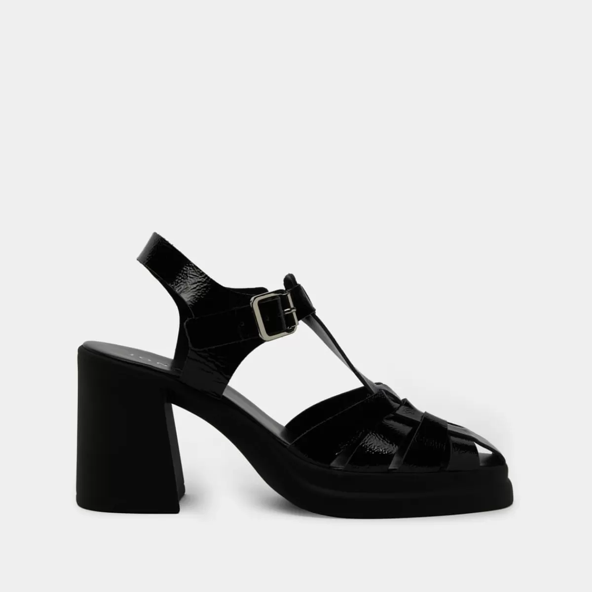 Sandals With Heels And Square Toes^Jonak Hot