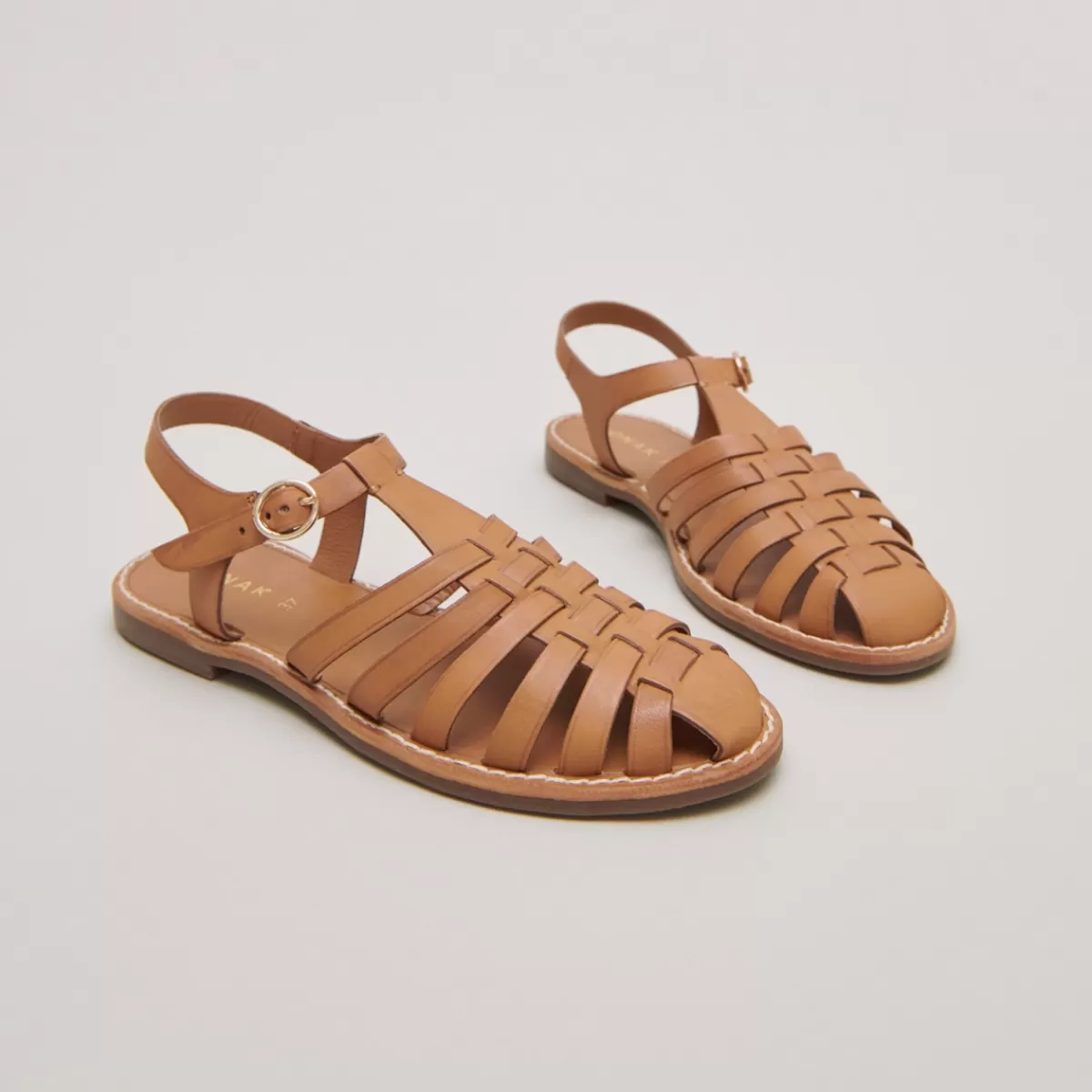 Sandals With Open Straps And Closed Tip^Jonak Flash Sale