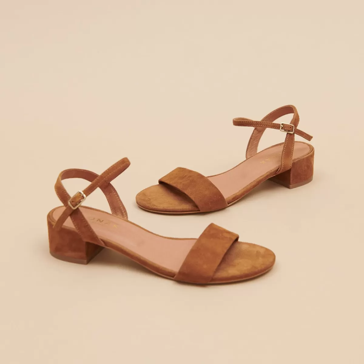 Sandals With Square Heel^Jonak Fashion
