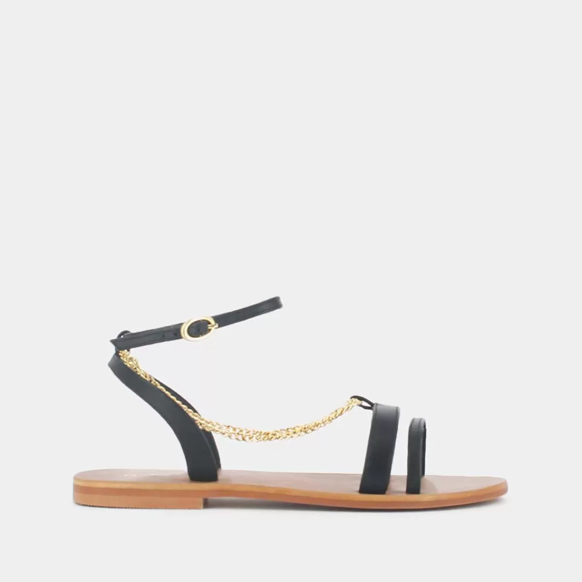Sandals With Straps And Chains^jonak Fashion
