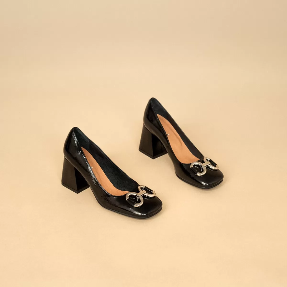 Silver Buckle Pumps^Jonak Flash Sale