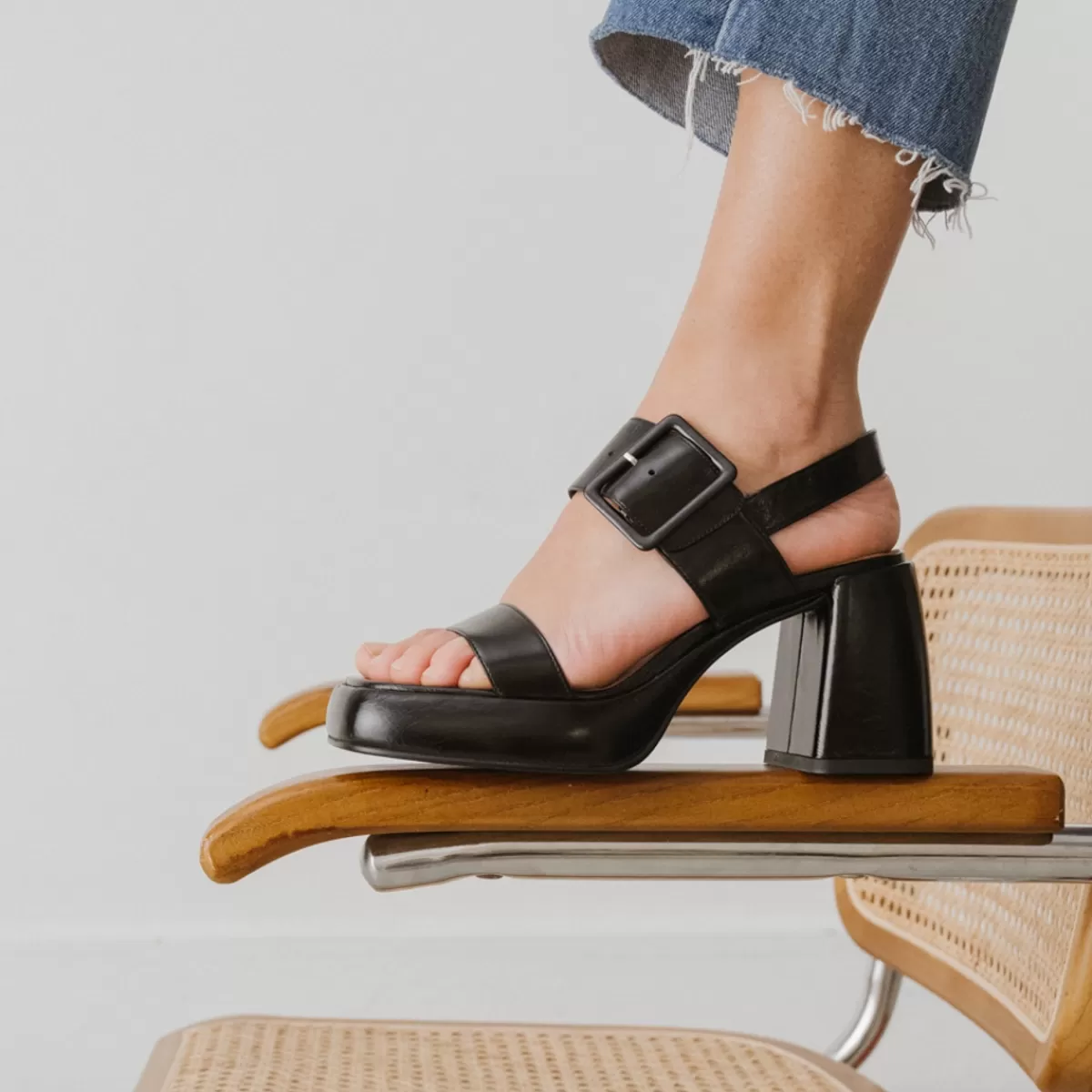 Square Toe Sandals With Buckles^Jonak Cheap