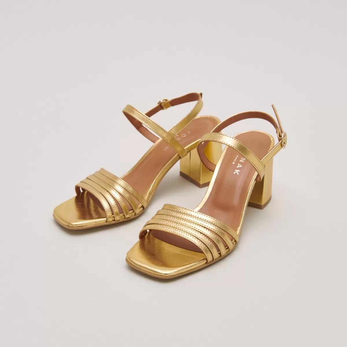 Square Toe Sandals With Straps^jonak Shop