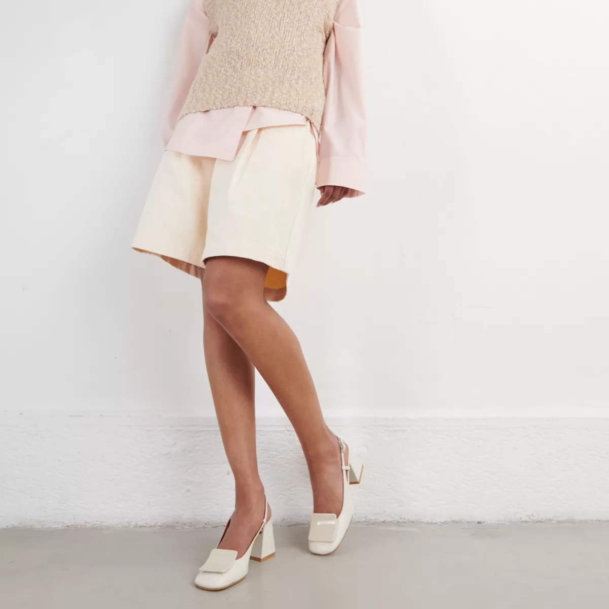 Square Toe Slingback Pumps^Jonak Sale