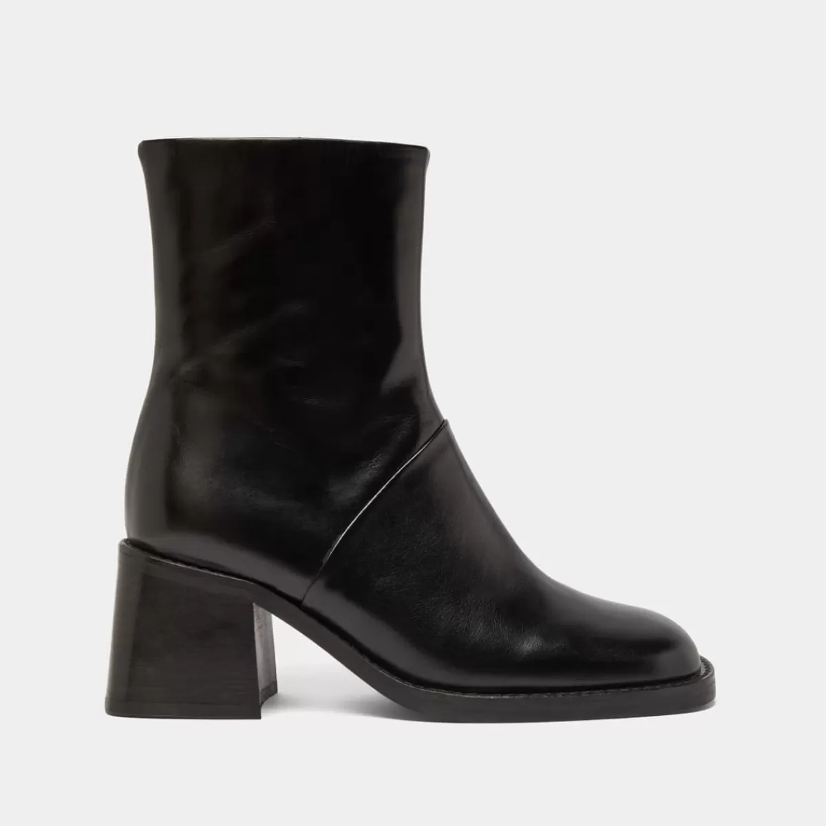 Square-Toe Boots With Exposed Seams^Jonak Clearance