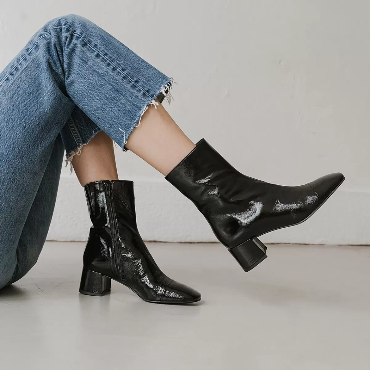 Square-Toed Boots With Small Heels^Jonak Clearance