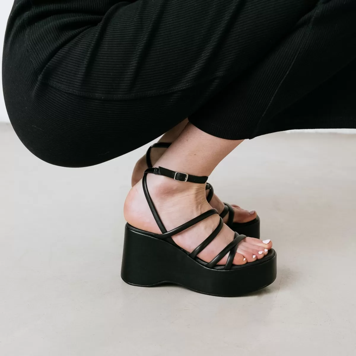 Strappy And Platform Sandals^Jonak Sale
