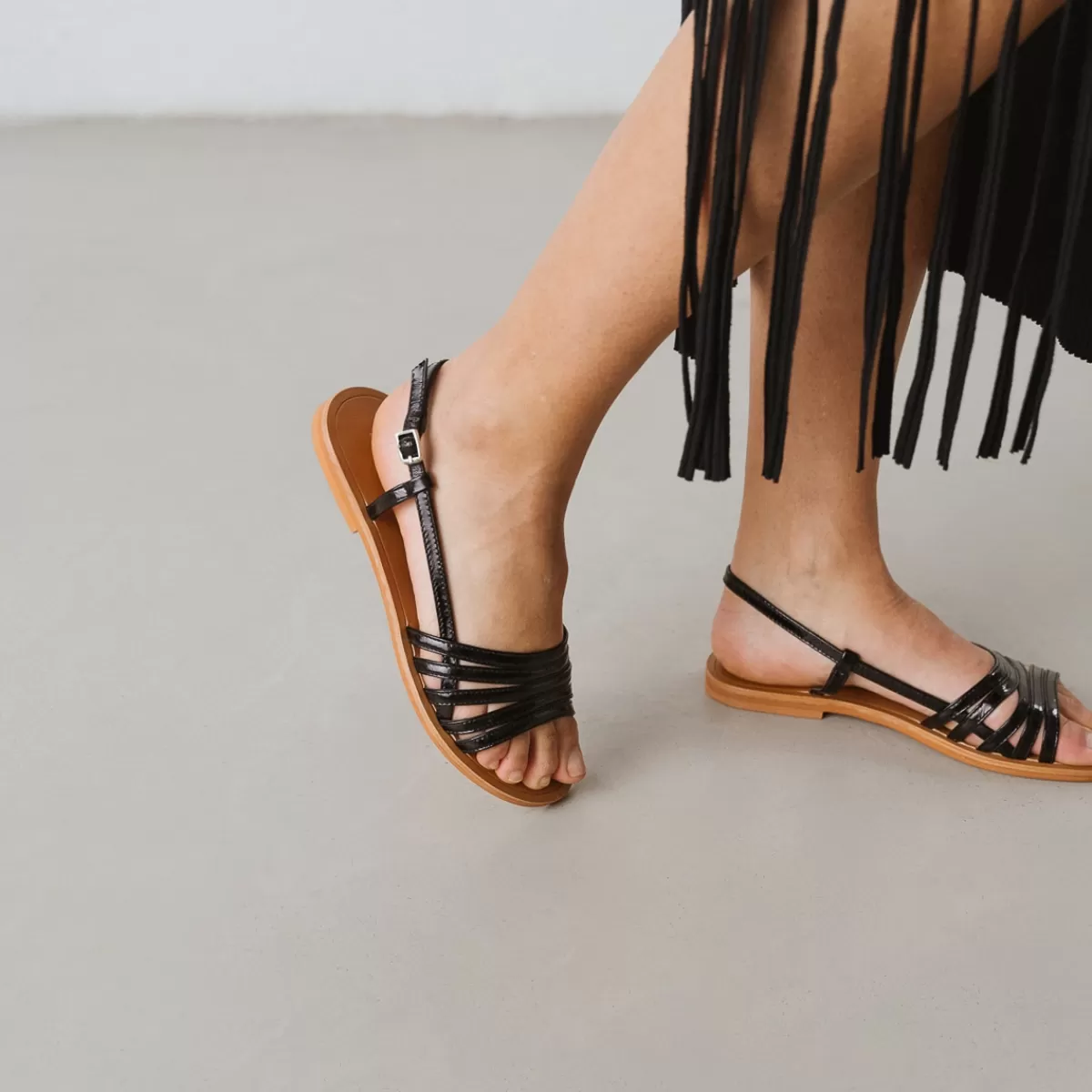 Strappy Sandals With Open Toes^jonak Cheap