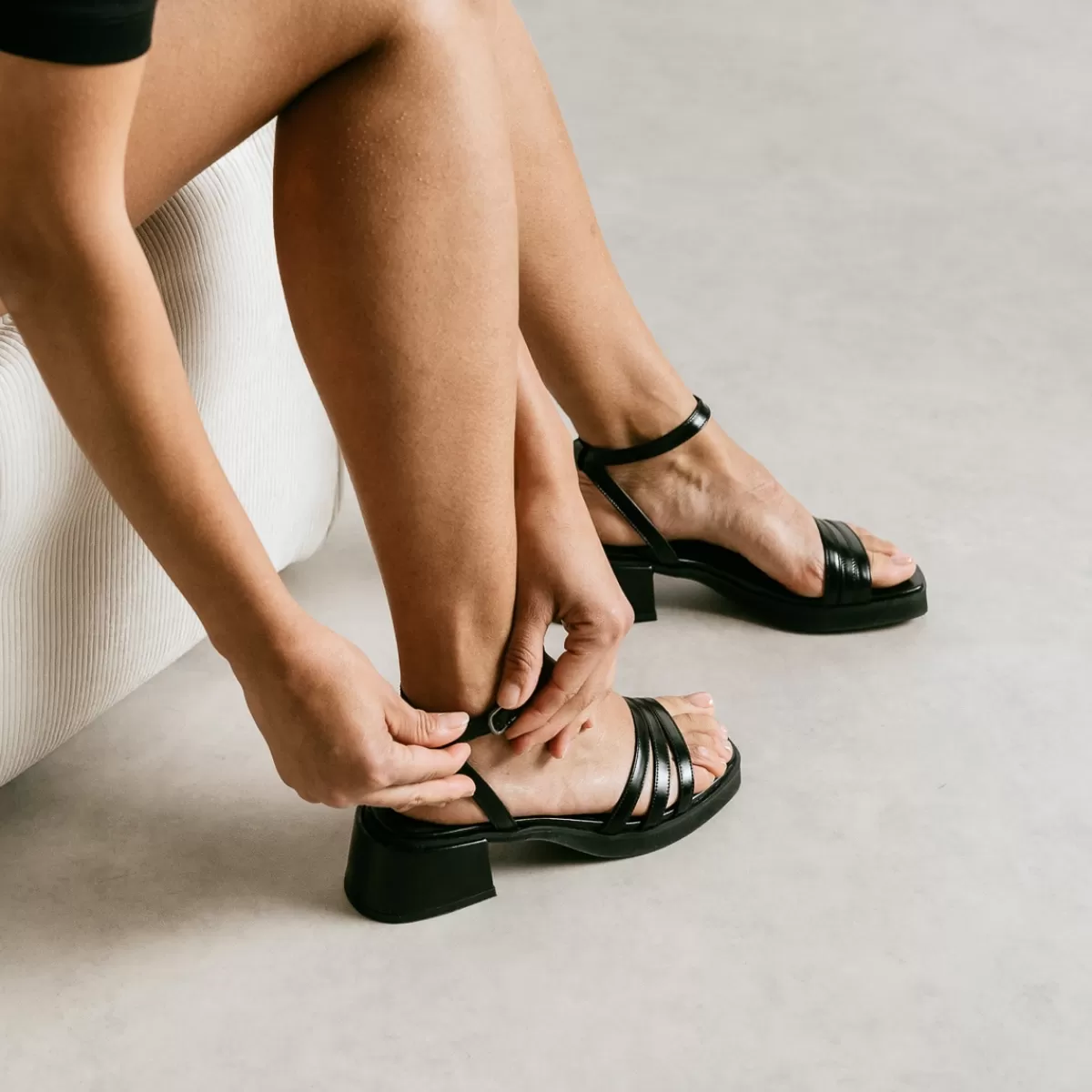 Strappy Sandals With Square Toe^jonak Clearance